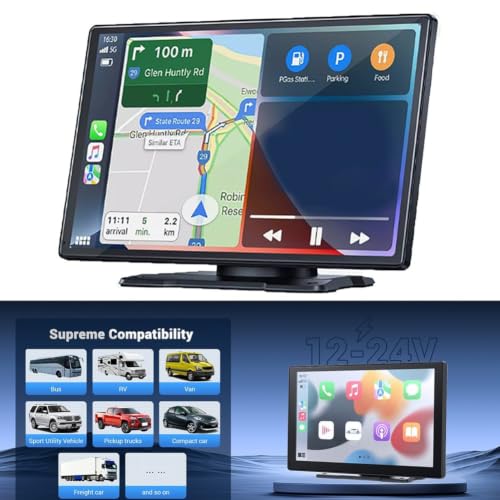 Navegación portátil de 9" con diseño eficiente y conectividad para sistemas automáticos 4