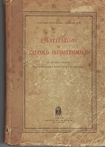  Esercitazioni di calcolo infinitesimale