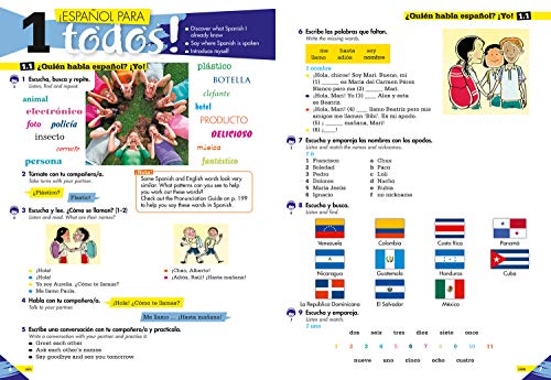 Lower Secondary Spanish for the Caribbean - A Explorar: Student's Book Level 1 (Spanish and English Edition) - Image 3