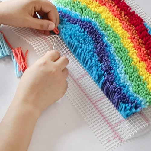 Image of GLAECYY Hook Rug Kits,Bear Rug Making Kits and Adults Beginners Needlework Embroidery DIY Craft Rug Hook Rugs Kits for Home Decoration 20 inch X 15 inch