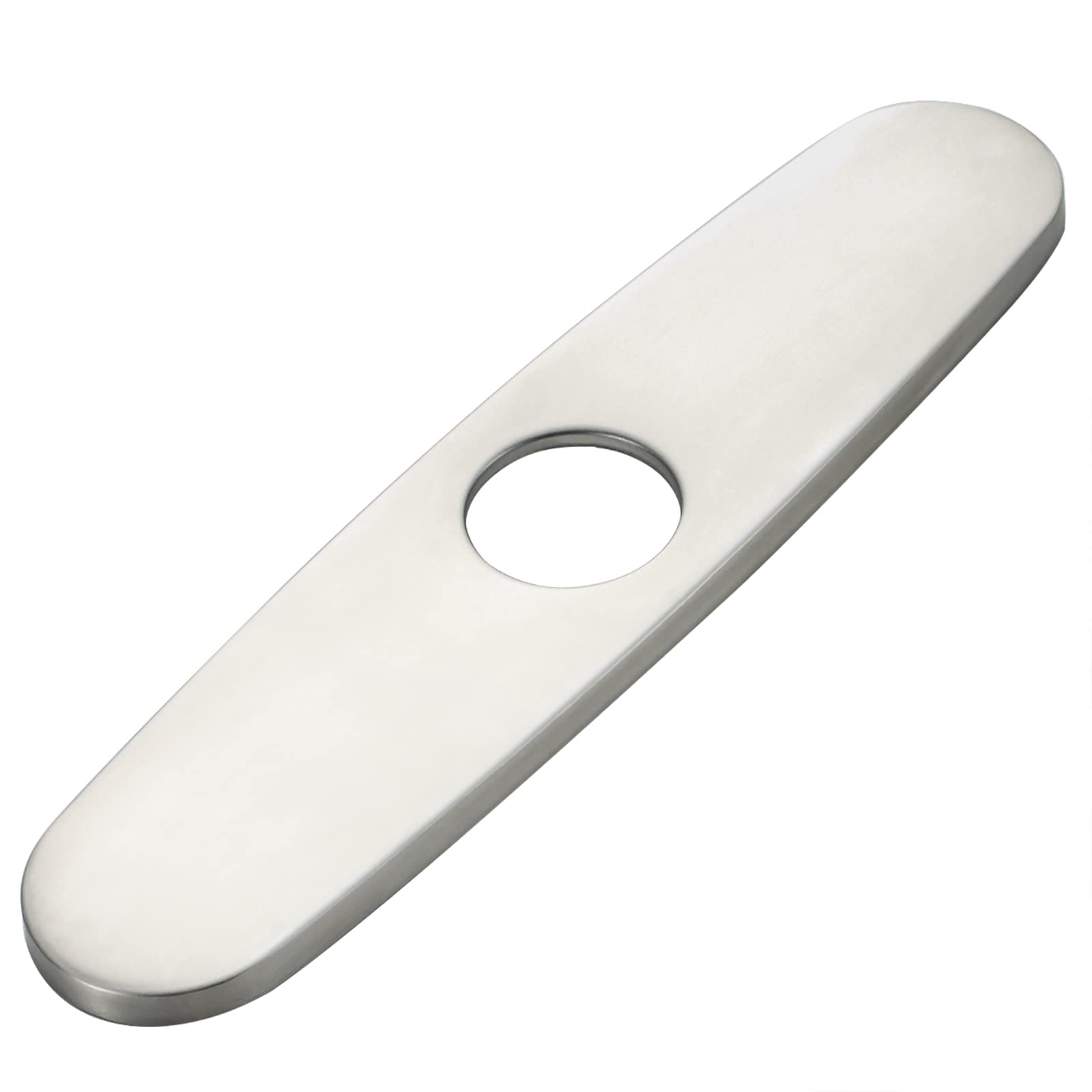 Hole Cover Deck Plate Escutcheon 10 Inch for Bathroom or Kitchen Sink Faucet Single Hole Stainless Steel Brushed Nickel Faucet Deck Plate…