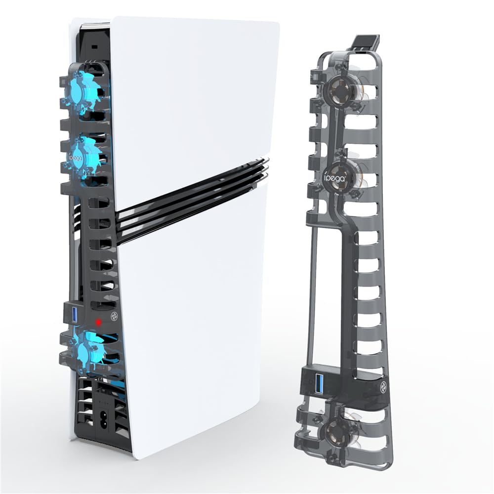 Ventola di raffreddamento esterna per PS5 Pro Cooler Ventole di raffreddamento silenziose per PS5 Pro Disc & Digital Edition, sistema di raffreddamento silenzioso ed efficiente