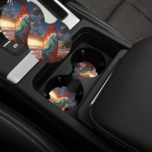 Portavasos para Carro 2 Piezas Negro Antideslizante miniatura 1