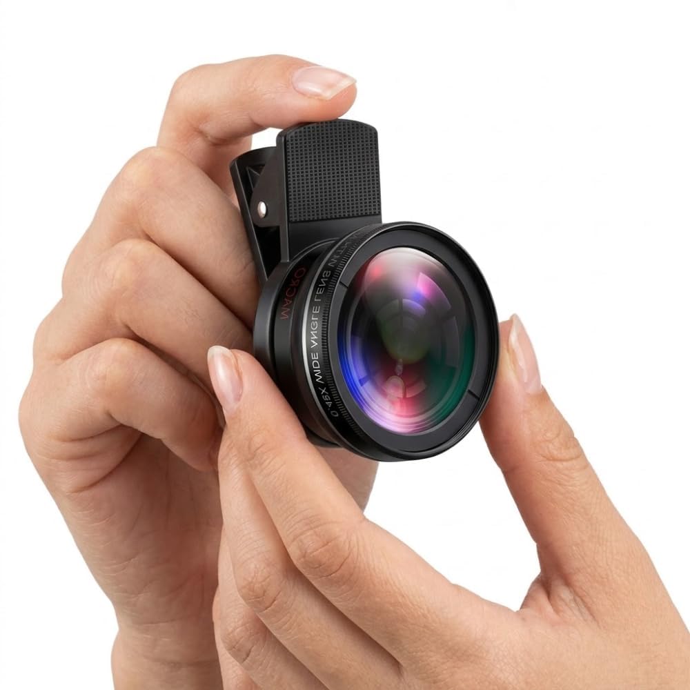 Drumstone (3 Years Warranty) 0.45X Wide Angle Camera Lens for Smartphone, HD Mobile Phone Camera Lens with Macro Lens Attachment, Clip-On Universal Lens for Photography, Vlogging & Travel Photos-image-25