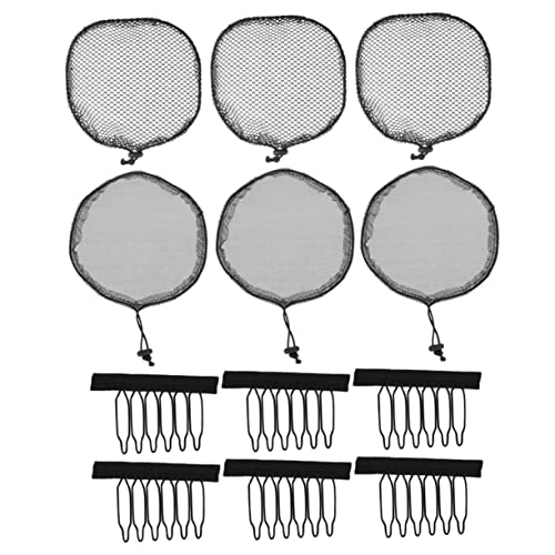 SOESFOUFU 12pcs Wig Caps Elastic Hair Net Stretch Dome Caps Breathable Mesh Hair Nets for Buns