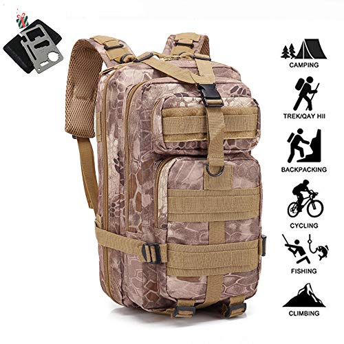 Odot 30L Mochila Táctica Ataque Militar Impermeable de para Marcha  Tela Oxford Portátil