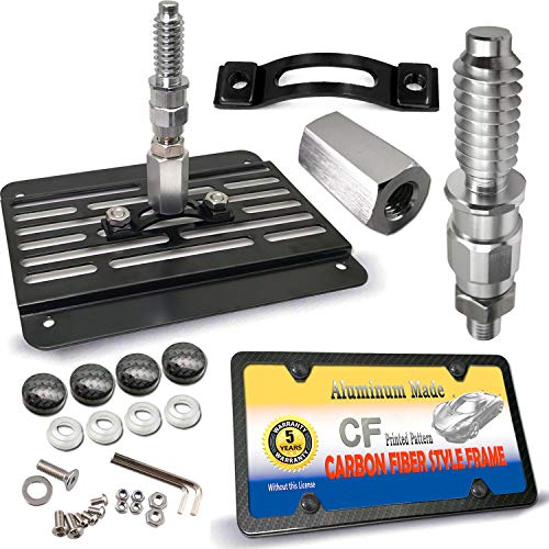 Aootf Front Bumper License Plate - Tow Hook License Plate Mounting Bracket Holder