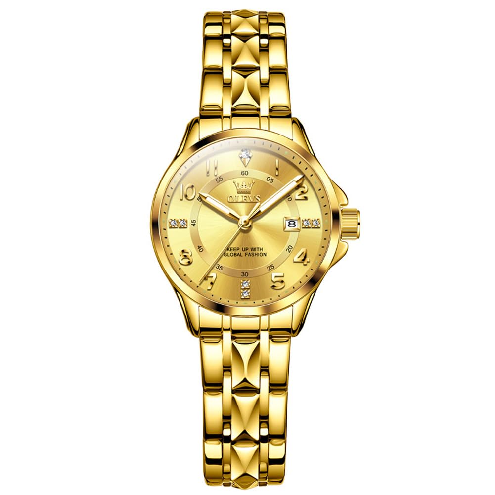 Raitown Orologio da Donna in Acciaio Inossidabile Quarzo Impermeabile Quadrante da 30mm e Scala Digitale Regalo di Moda Orologi Donna Disponibile in Argento Oro e Nero