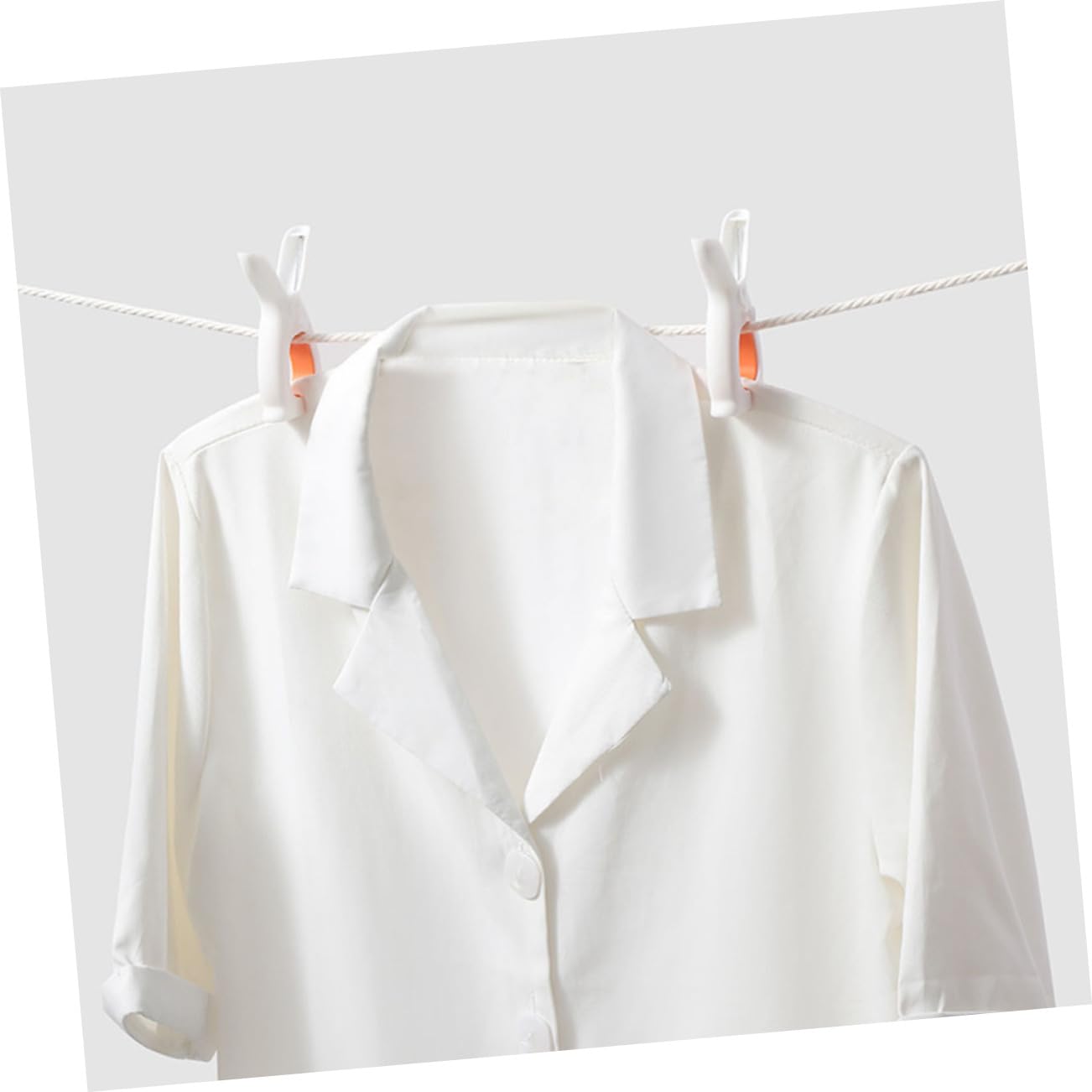 Mollette per Asciugare i Vestiti Antivento Disegno a Orecchie di Coniglio 8 Pz/confezione per Biancheria da Casa Trapunte Abbigliamento