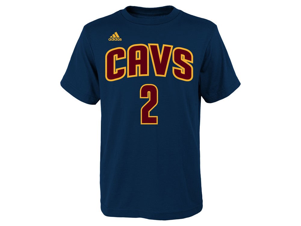 adidas Kyrie Irving Cleveland Cavaliers Navy Youth Name and Number Jersey T-Shirt