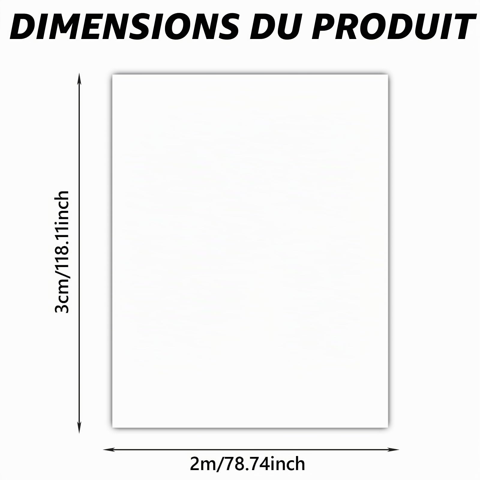 200 x 300 cm Fond blanc : fond photo mural lavable, fond blanc pour photographie, vidéo et enregistrement TV