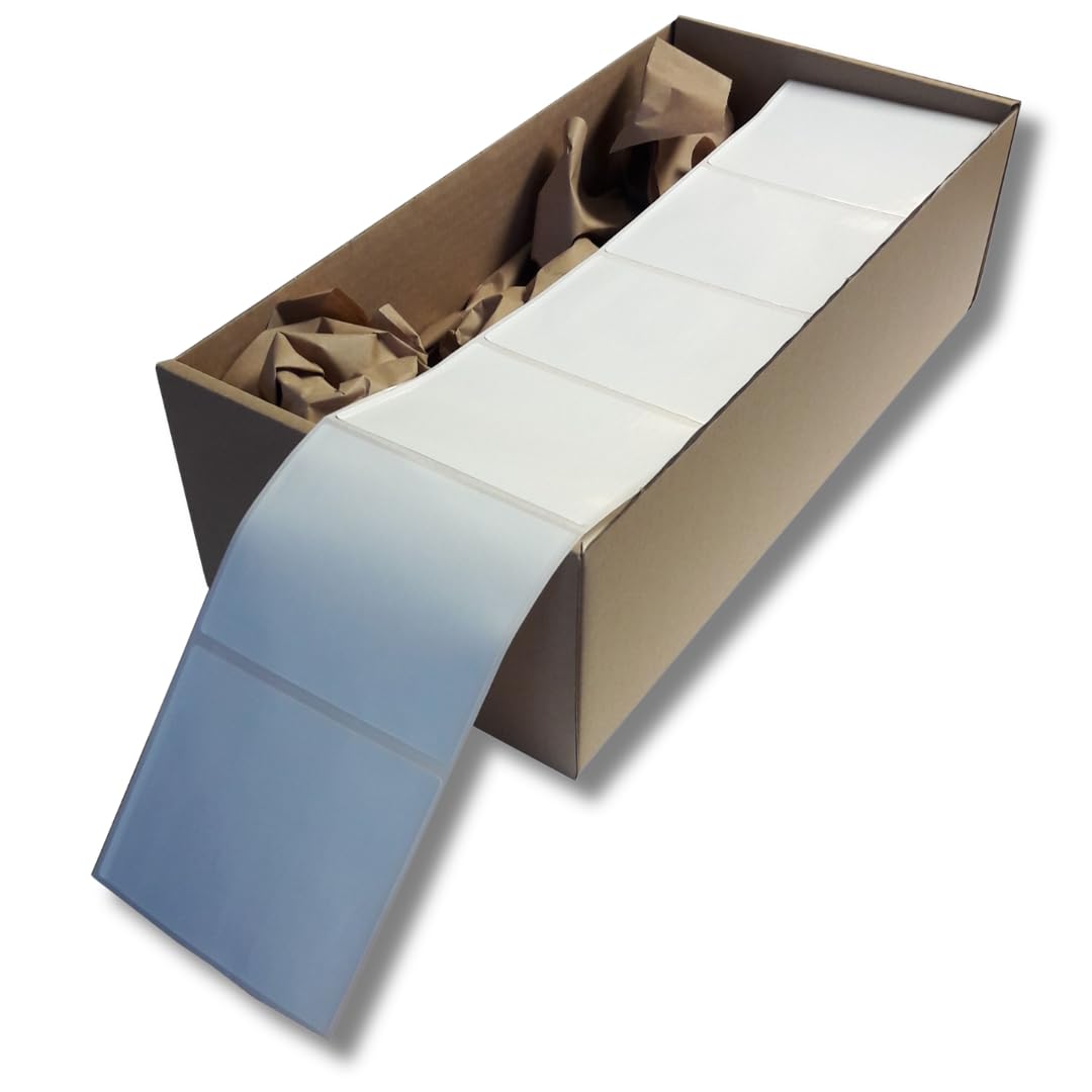 Power Etiketten Endlos 110 x 90 mm | Für Holz, Reifen, Beton uvm. | PP weiß glänzend 195 µ | Thermotransfer Industrieetiketten mit Spezialreifenkleber | 2.000 Etiketten | Made in Germany