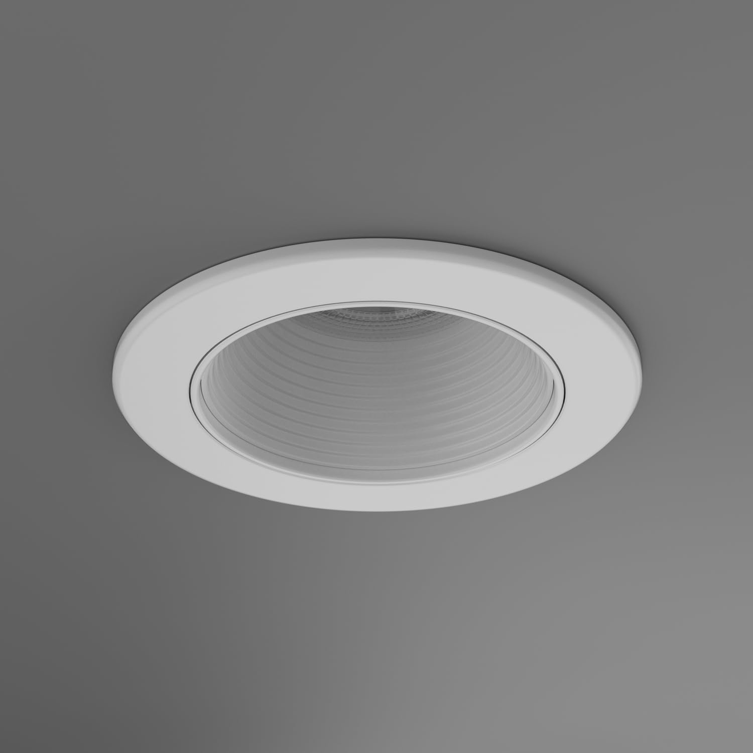TRAXON LUXPOINT® Aro Circular Orientable Blanco DT006 para bombilla LED GU10 Marco de Bombilla Aluminio+PC corte techo Ø75mm (Pack 10 und)