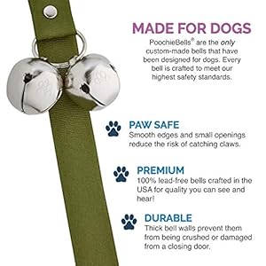 Unique Handcrafted Potty Coaching Canine Doorbell – Excellence in Craftsmanship, One Dimension Suits All, Coach-Really useful for 20+ Years, Made in USA, Fern Inexperienced Stable