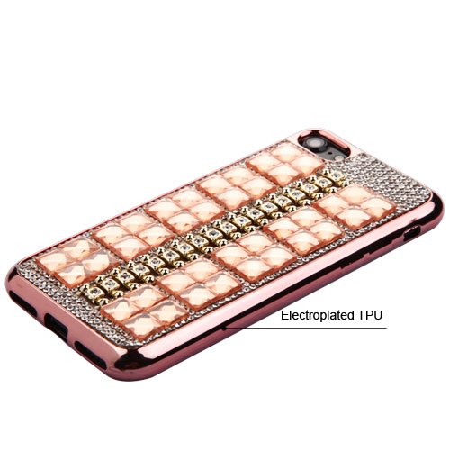 Amazon.co.jp: MYBAT Square Crystals Rhinestones Desire iPhone7