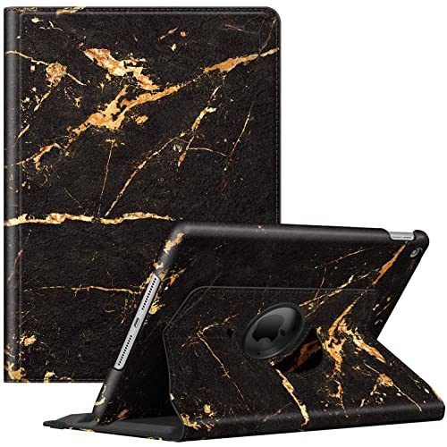 Image of Fintie Rotating Case for iPad 9th Generation (2021) / 8th Generation (2020) / 7th Gen (2019) 10.2 Inch - 360 Degree Rotating Stand Cover with Pencil Holder, Auto Wake Sleep, Black Obsidian