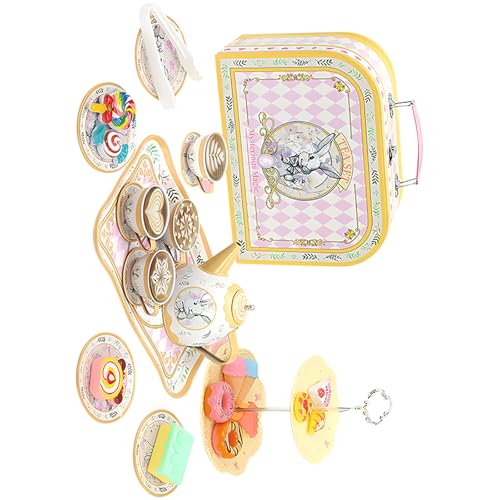 Servicio de bebidas de juego portátil con muñecas de cocina 4