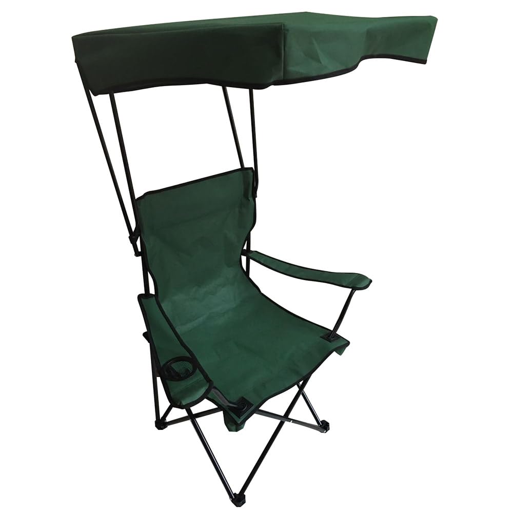 TERRE JARDIN Chaise Pliante avec Pare-Soleil Sunrise Plage Camping