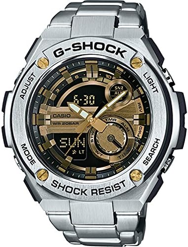 G-Shock GST-210D-9A G-Steel Series Luxury Watch - Silver/Gold/One