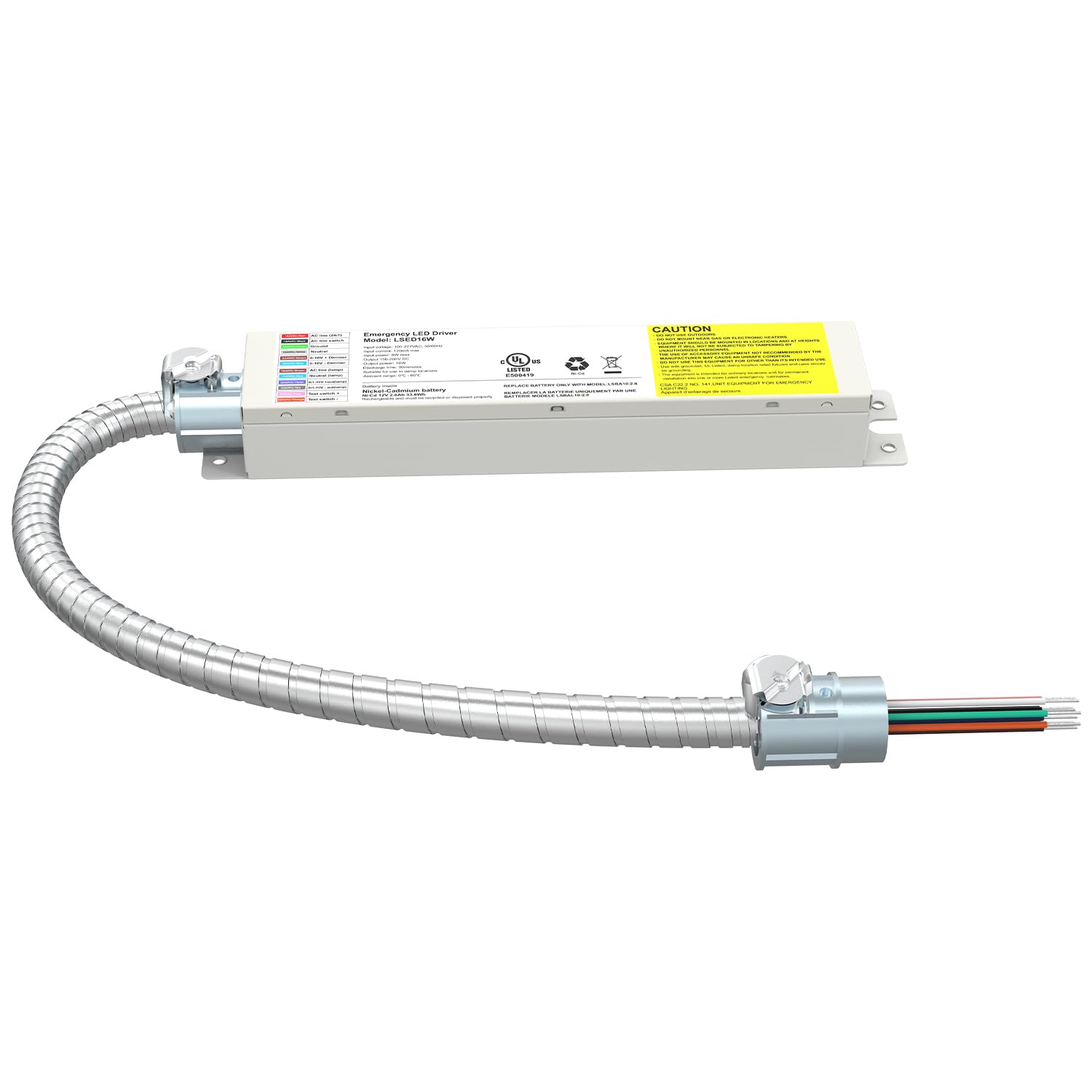 LED Light Emergency Backup Battery 20W,120V-347VAC Rechargeable