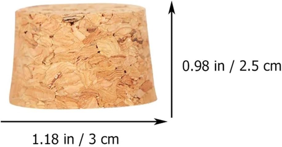 Natural Wood Wine Corks 120 Pcs Jar Stopper Bottle Plug Cork Wooden Sealing Cover Airtight Seal