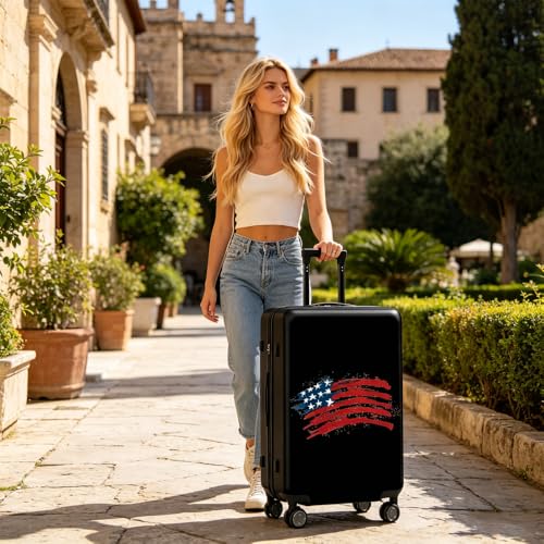 Image of 3 Pcs Elastic Luggage Cover, 20 /24 / 28 Inch Travel Suitcase Protector Anti Scratch Suitcase Cover Protector Washable Fits 18 to 28 Inch (US style)