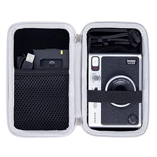 Khanka Funda de Viaje rígida para Fujifilm Instax Mini EVO 2 en 1 Impresora fotográfica y cámara instantánea (Estuche con álbum de Fotos,Negro) | Ya disponible en tu tienda friki favorita! En mundofriki.es!