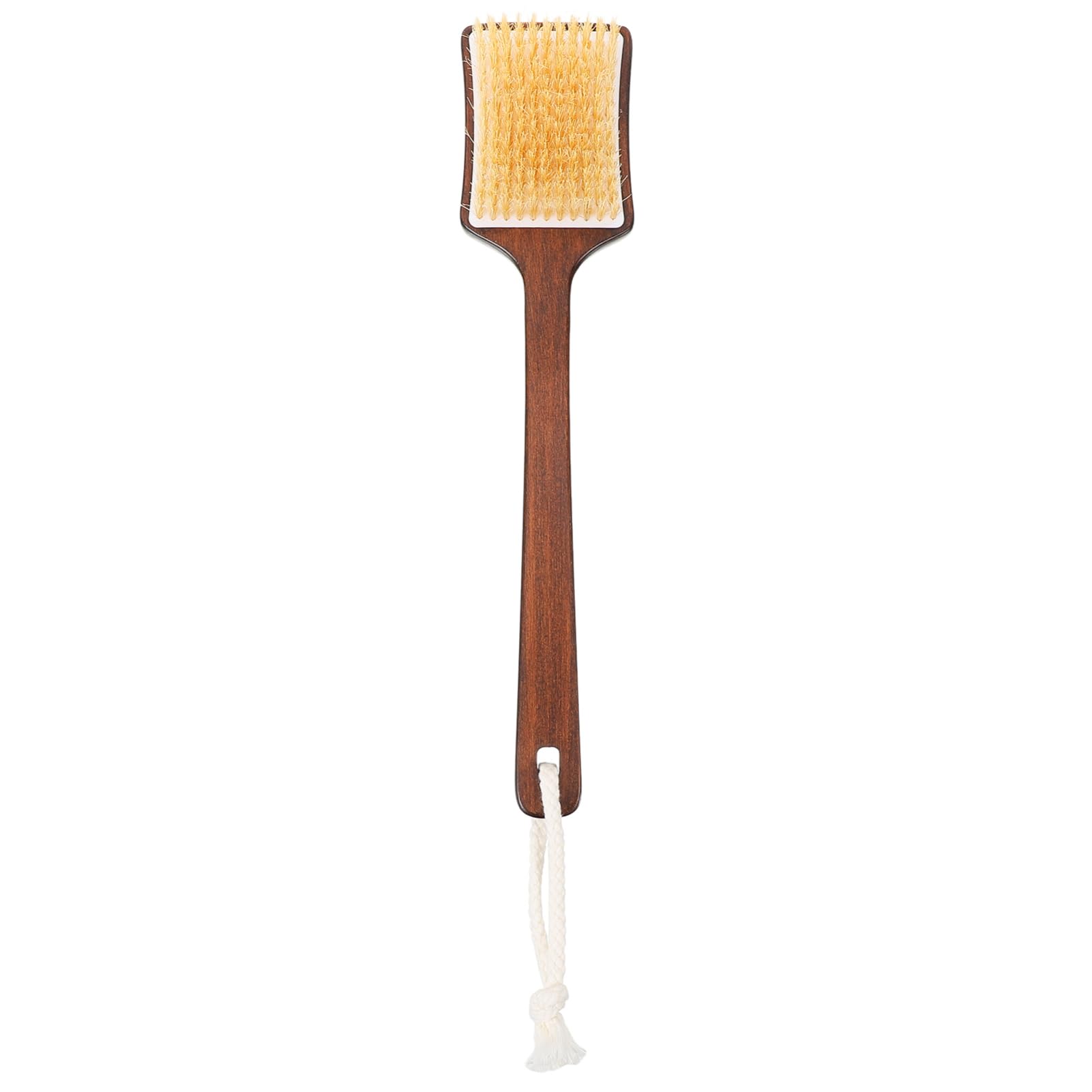 Cepillo de Baño de Madera con Cerdas de Cerdo para Ducha Exfoliante para Frotar Espalda y Cuerpo Experiencia de Baño Relajante y Elegante