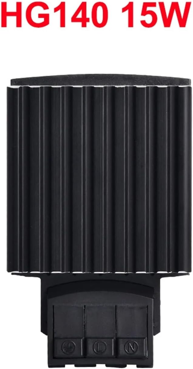 HG140 15W 30W 45W 100W Industrial Cabinet Heater 35mm Din Rail Type Fan Heater Sermiconductor Heater Work with Thermostat(HG140 15W)