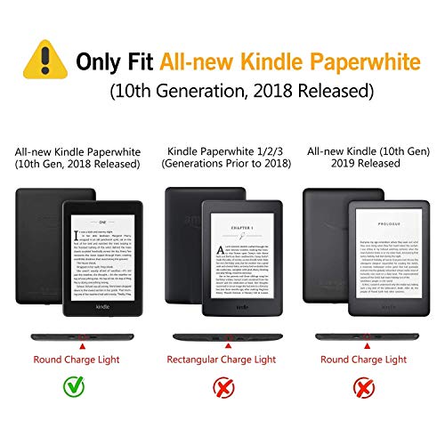 Capa para Kindle Paperwhite (aparelho à prova d`água) - rígida - sistema de hibernação - Biblioteca