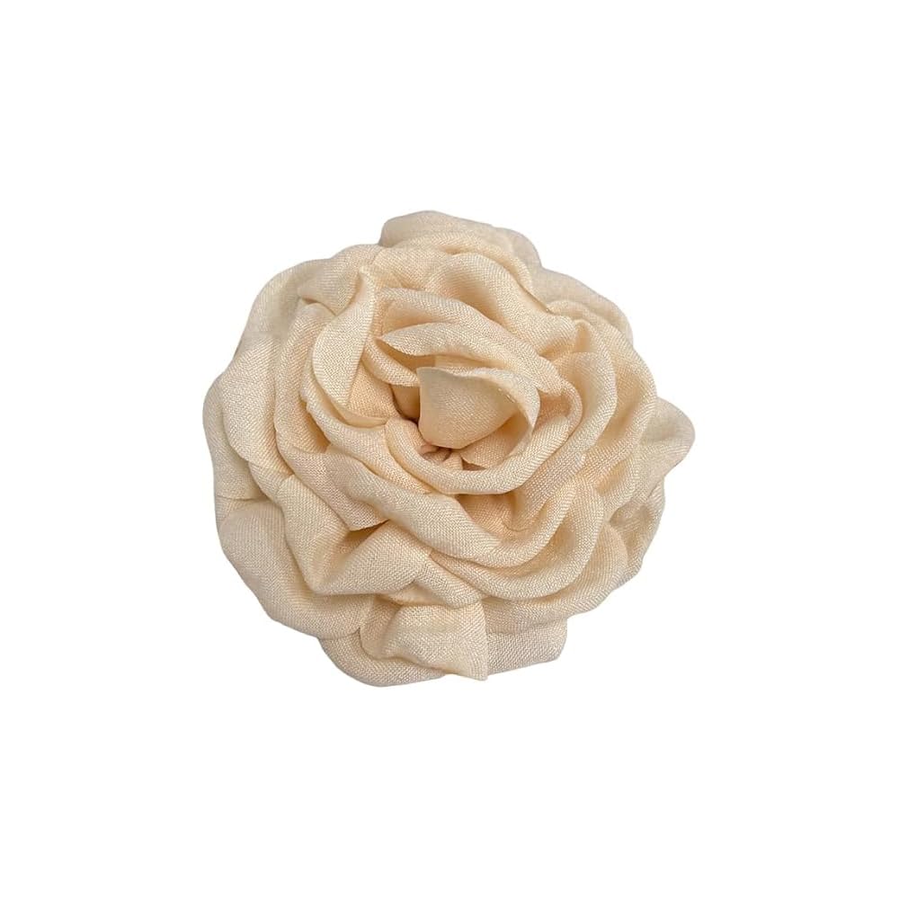 Dainty Fabric Peony Flower Brooch Pin - 100mm, For Wedding, Dress, Suit Accessory - View #2