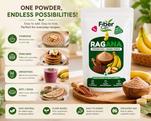 Image of Ragana Sprouted Ragi & Banana Nutrition Mix, 300g