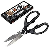 Chef Quality Kitchen Scissors - Heavy Duty Stainless Steel Kitchen Shears - Extremely Sharp, Perfect For Cutting Your Chicken, Fish, Poultry And Vegetables