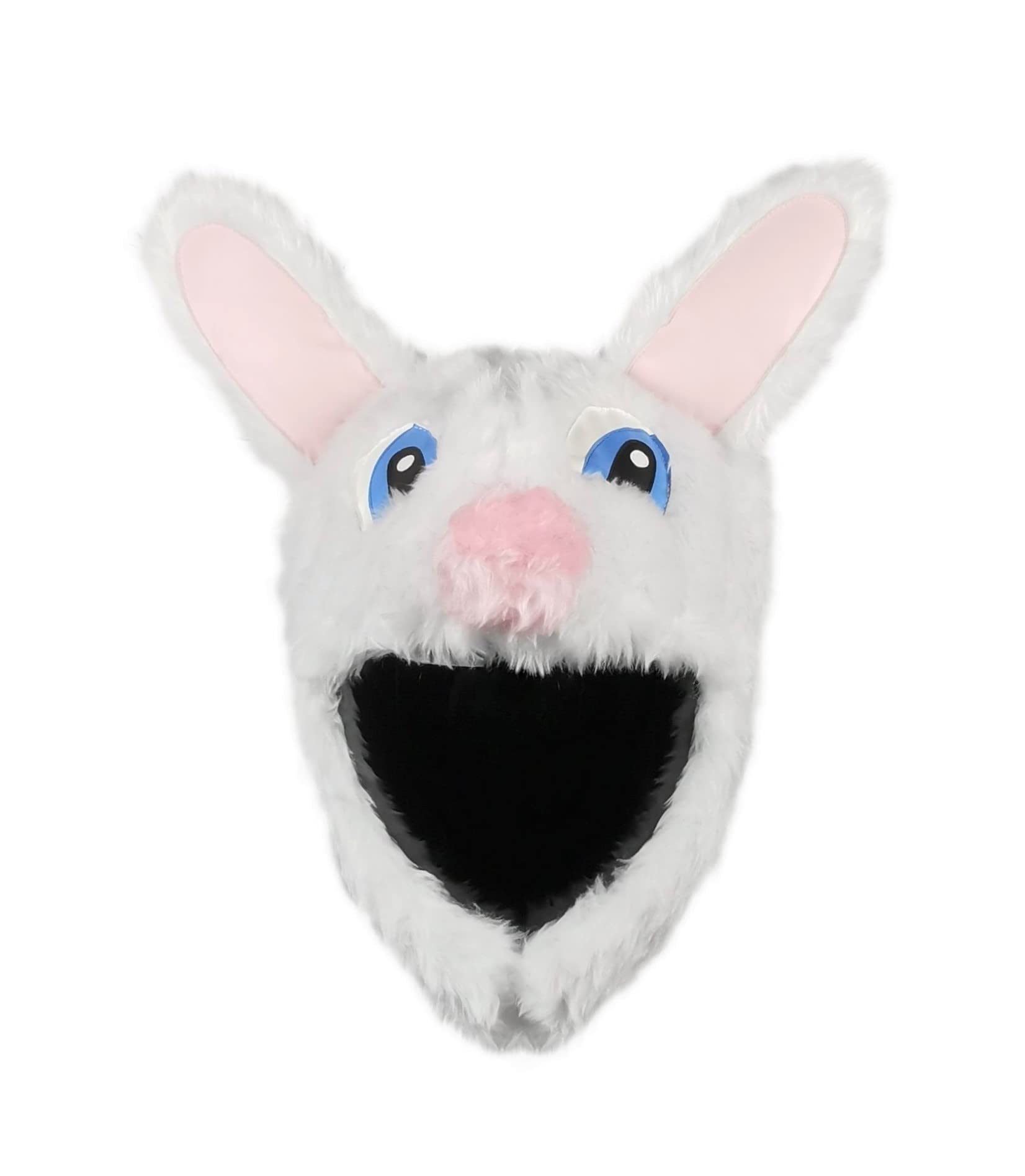 Housse Casque Moto en Tissu - Couvre-Casque Intégral Amusant | Lapin avec oreilles - idée cadeau originale pour motards, convient aussi au ski, taille unique, homme et femme