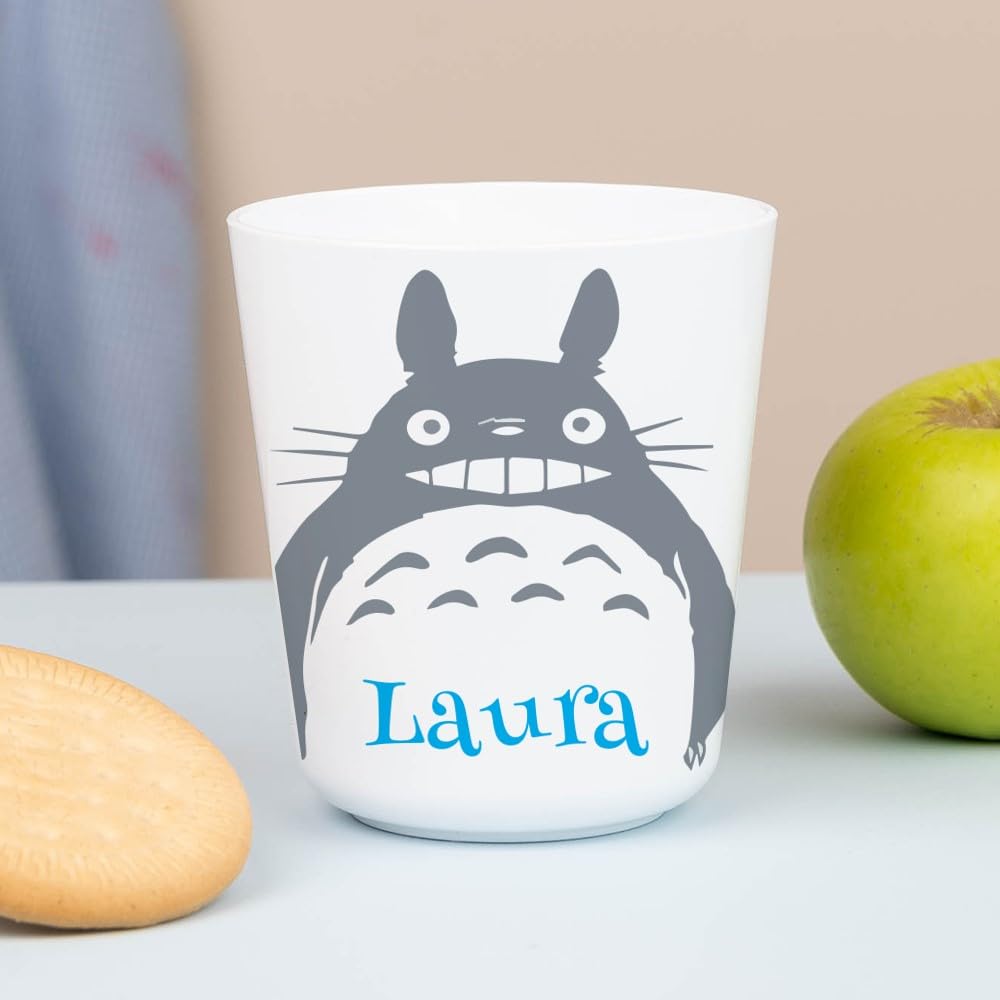 Wanapix | Personalised Plastic Cups with Name | BPA-Free Plastic | Children Small Mugs | 235ml | Anime — image 1
