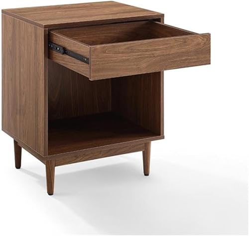 Miniatura 7 de Crosley Furniture Liam - Mesa auxiliar y soporte para tocadiscos con almacenamiento para discos de vinilo, nogal