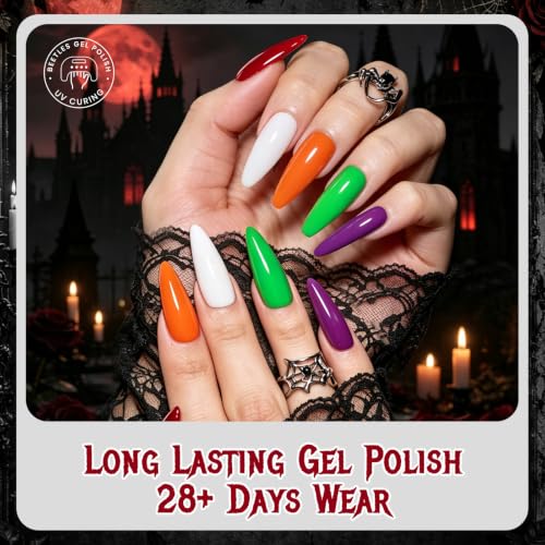 Image of Beetles Halloween Gel Nail Polish Set - Halloween Spell, Fall Gel Polish