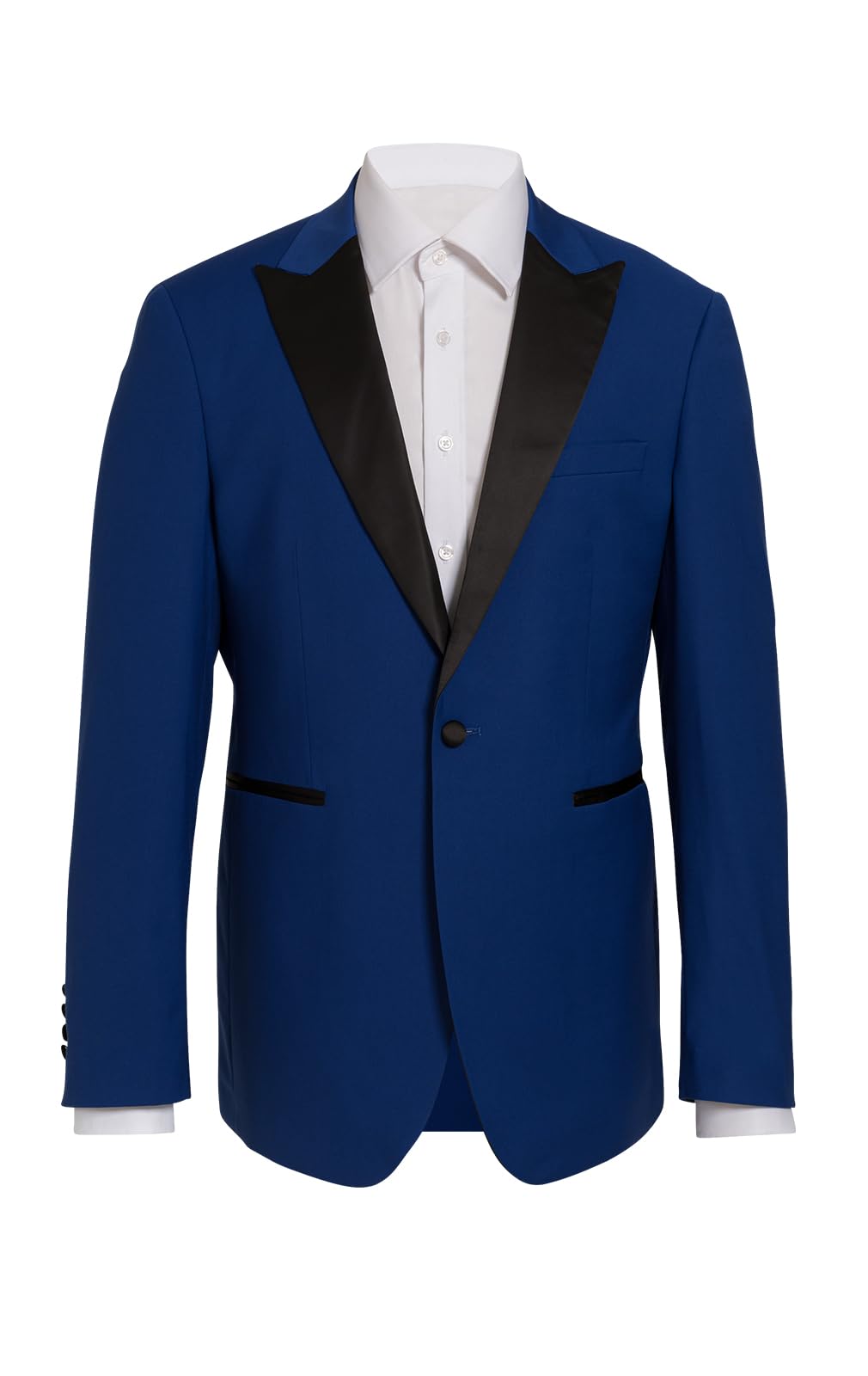 Dobell Mens Bright Blue Tuxedo Dinner Jacket Regular Fit Peak Lapel-52R