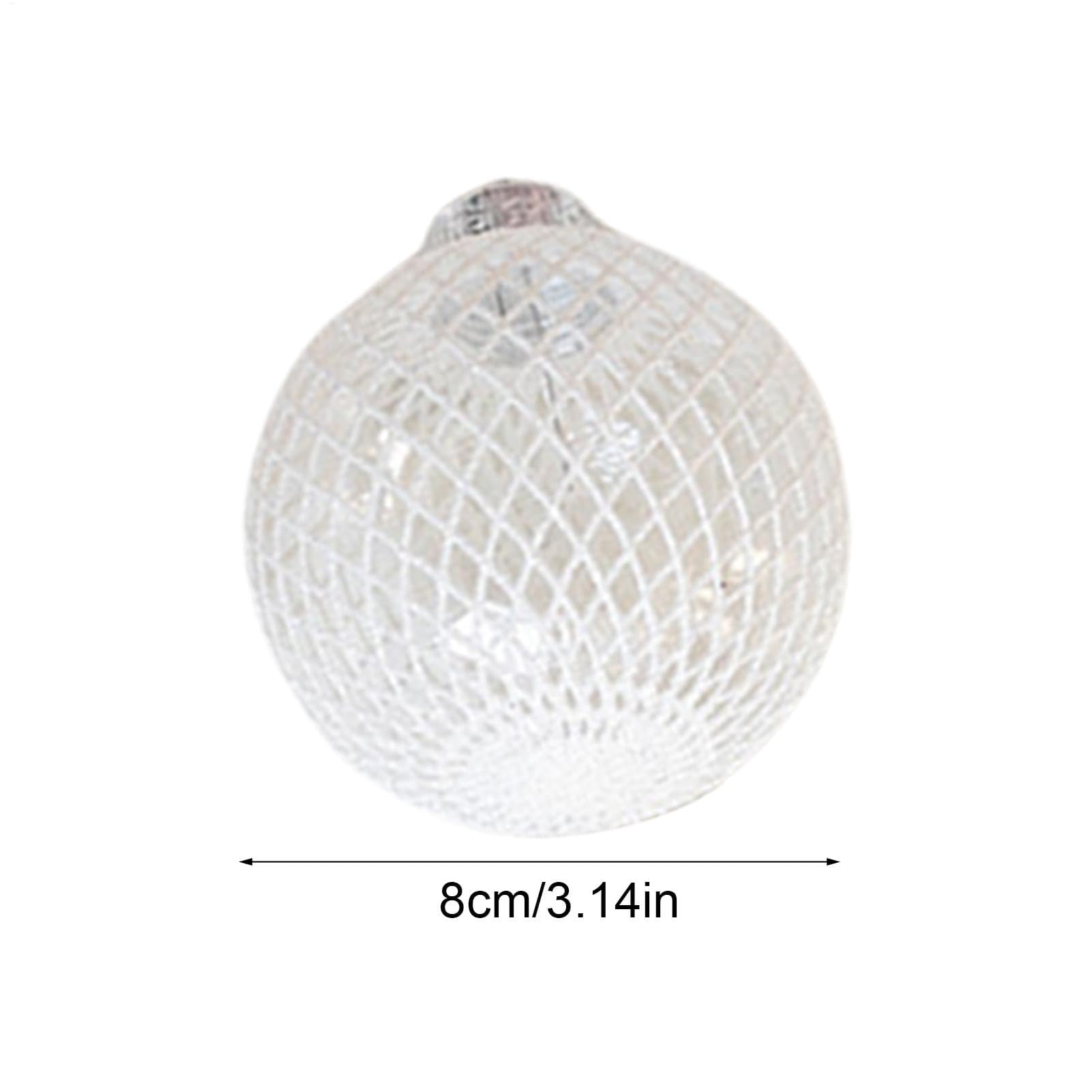 Adornos de Navidad brillantes de 8 cm con bola transparente, para bodas, árboles de Navidad y decoración de fiestas, y decoración navideña brillante