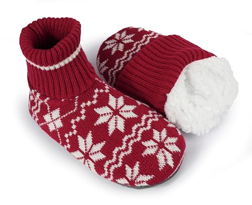 Image of BenSorts Fuzzy Slipper Socks for Women Non Slip House Socks with Grips Gifts