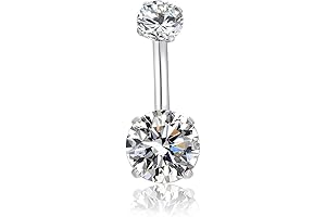 14G Belly Button Rings Surgical Steel Navel Barbell Stud