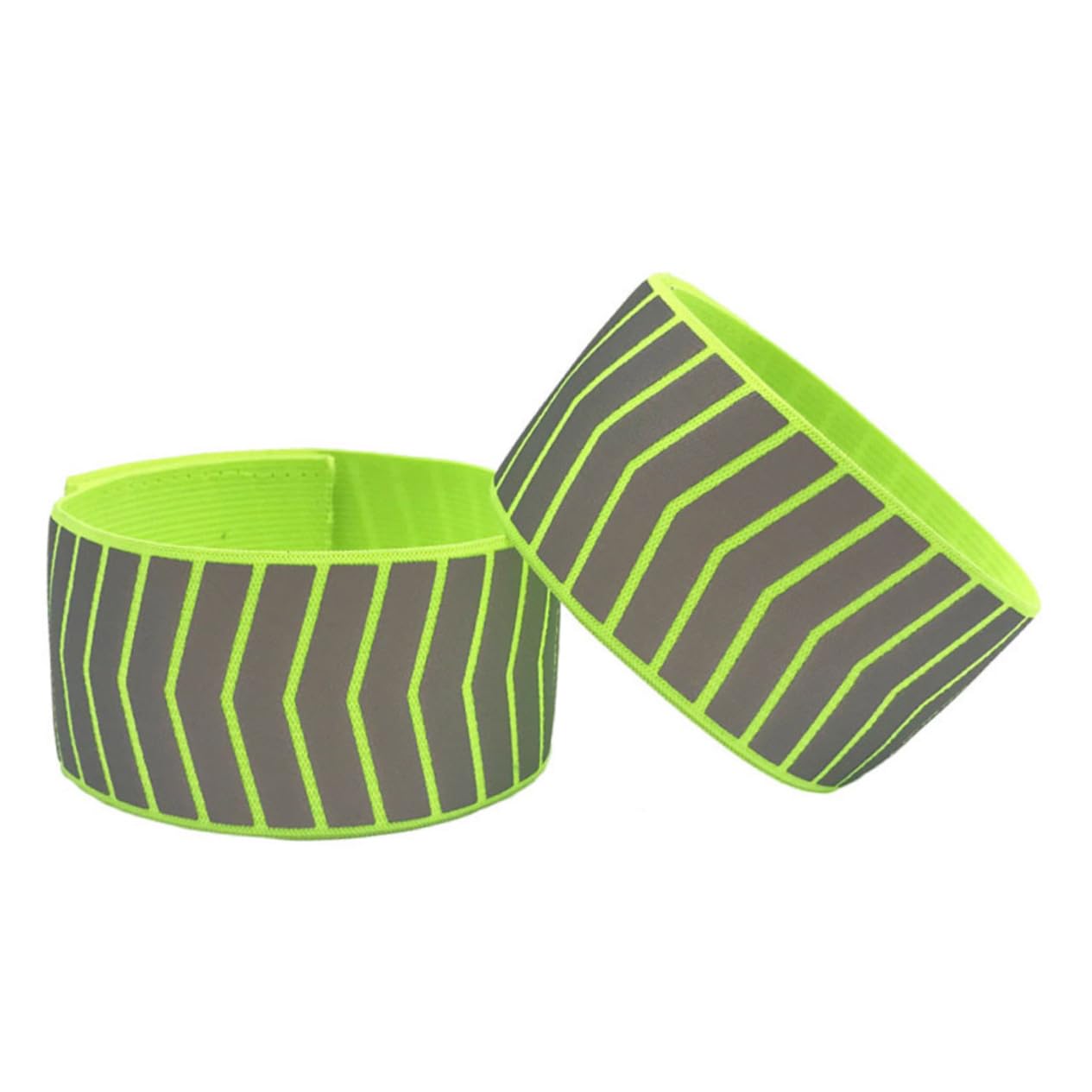 Kisangel 12 Piezas muñequera Reflectante Brazalete Reflectante Pulsera de Ciclismo Pulseras Fluorescentes Pulseras Reflectantes Corriendo Juegos de cordón Pulsera