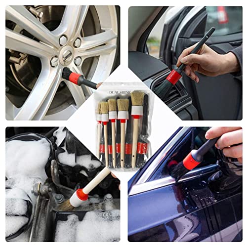 10 Pcs Car Auto Detailing Brush Set, Automotive Detail Brushes Cleaner For Cleaning Automotive Interior, Wheels, Exterior, Leather #TOP4