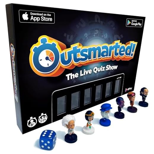 OUTSMARTED! The Live Family Quiz Show - Juego de mesa | A partir de 8 años | Juego de preguntas y respuestas para niños y adultos | para 2 a 24 jugadores (¡Outsmarted! Edición 2024)