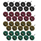 JIALUCONG Abrasive Polishing Buffing Wheel for Dremel - 40pcs 1/8inch Sanding Buffing Wheel - Polishing Wheel or Rotary Tool Accessories - Buffing Polishing Wheel Set