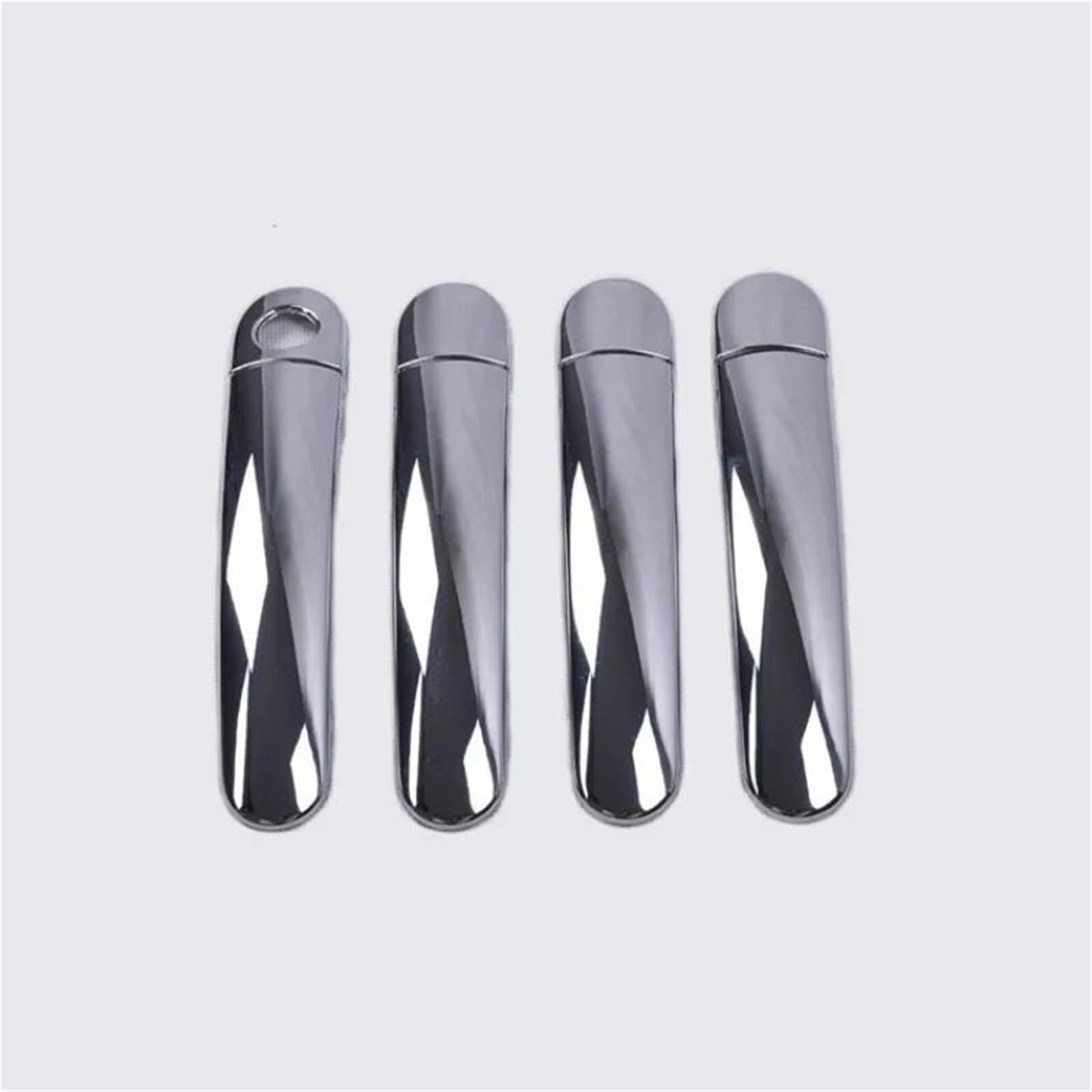 PIWINE Handle Sticker Chrome Car Door Handle Cover Trim Car Accessories Styling for Skoda for Octavia for Mk1 1996-2004(1 Keyhole Handle)