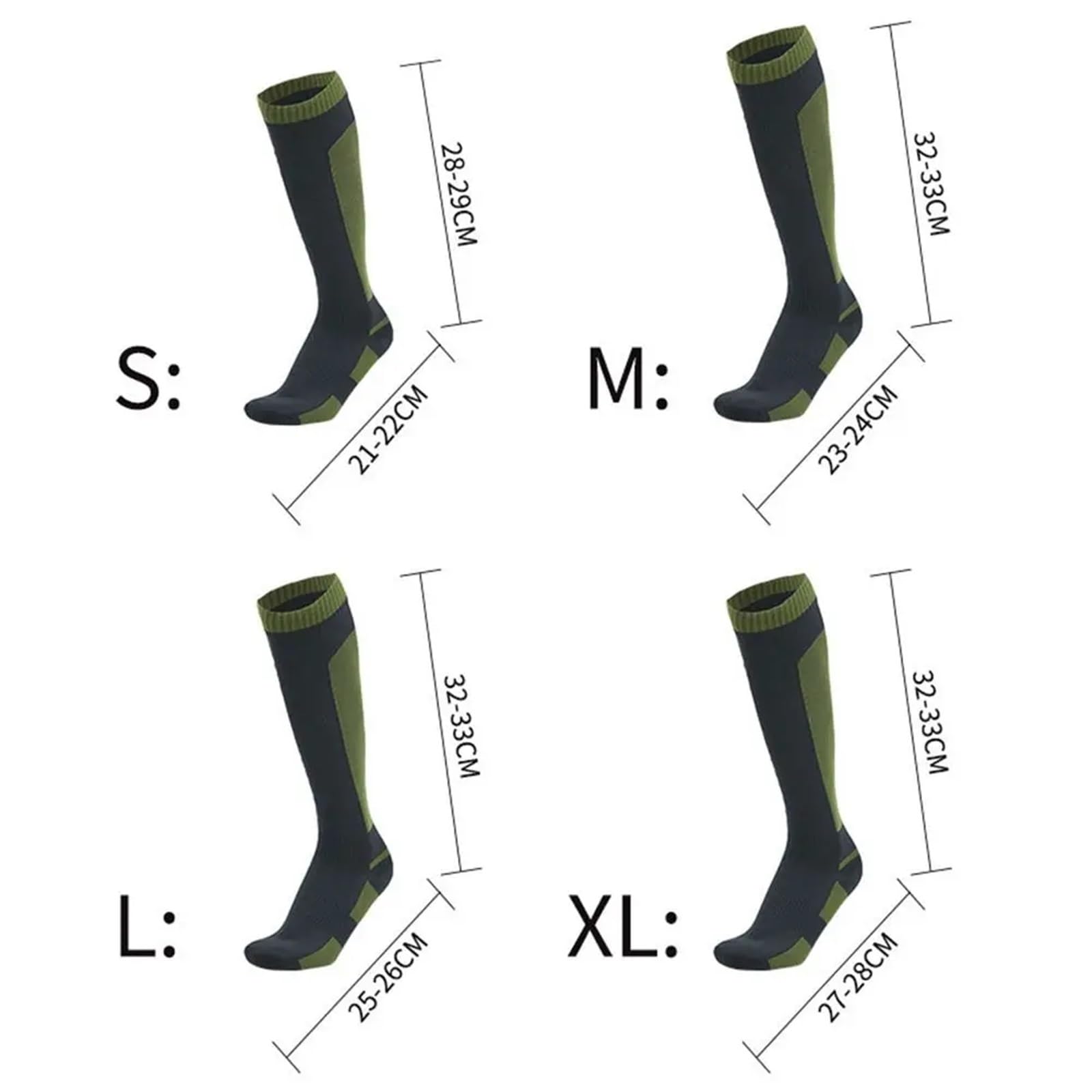 Wasserdichte Socken Reiten Atmungsaktive Wasserdichte Socken Komfortable Wandern Camping Outdoor Sports Schnee Warme Winter Warm FüR Wie Laufen
