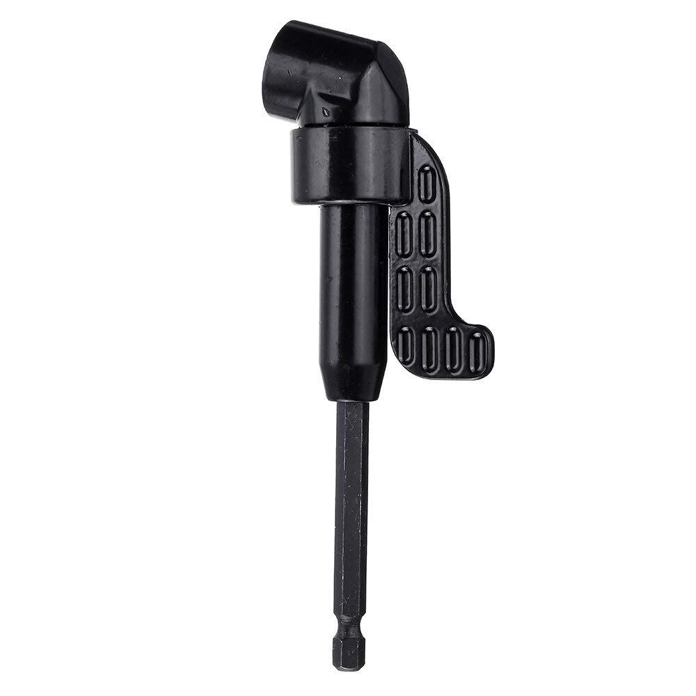Estensione driver ad angolo retto 105 gradi angolo retto driver angolo di estensione cacciavite potenza trapano attacco 1/4 "esagonale bit presa cacciavite adattatore supporto per spazio di