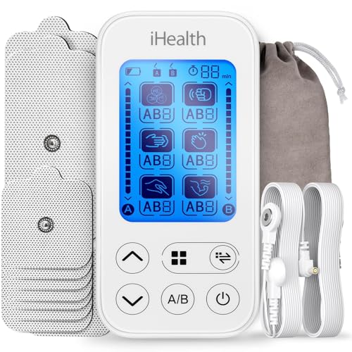 iHealth Dual Channel TENS Unit Stimulator with 24 Modes and 90 Hour Battery - image 1