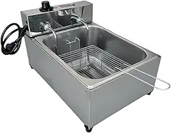 Fritadeira Industrial Elétrica Cuba 7l Inox Profissional 110V